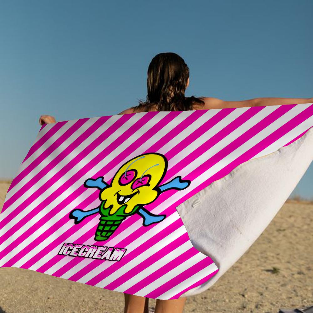 B-Billionaire Cool B-Boys Club K  Bath Towel Microfiber Soft Water Absorbing For Girl Kids Decorative Cartoon Beach Towel