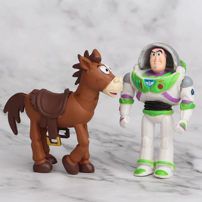 Toy Story Model Toys Buzz Woody Jess Forky Bunny Jessie Pvc Figurines 4-7cm Collectible