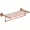 Wall-Mounted Brass Bathroom Towel Rack Set & Accessories