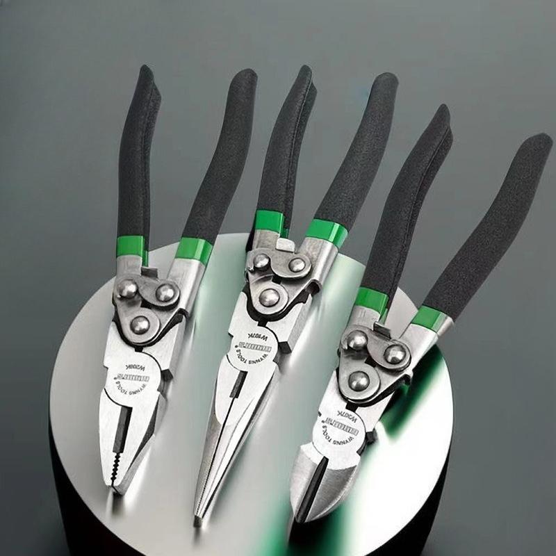 8" Diagonal Pliers Crimping Tool Wire Stripper Multi Tools Chrome Vanadium Steel Diagonal Side Cutting Pliers Wire Cutter