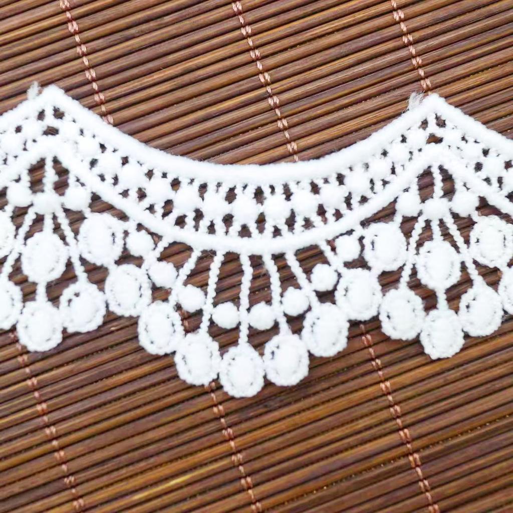 Unilateral Water-Soluble Barcode Lace, Milk Silk Embroidery Diy Accessories, Children'S Dress Lace