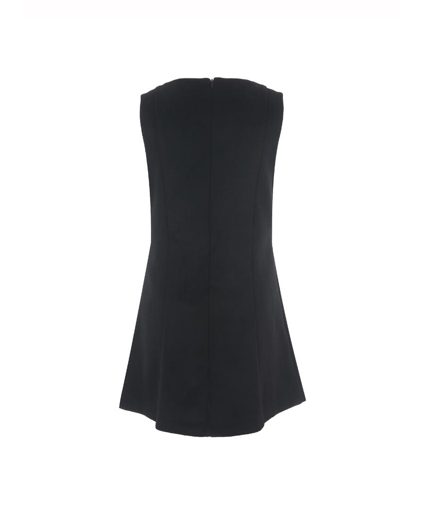 Deobeuleseussiakaibeu Wool Button Mini Dress 001