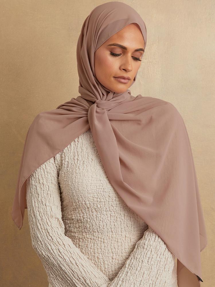 High Quality Premium Chiffon Scarf Stretchy Hijab Plain Head Scarves Women Hijab