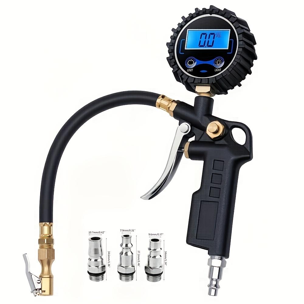 Digital tire inflator with pressure gauge 200 PSI High precision LED Backlit display Suitable for car accessories Motorcycle Car SUV