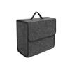 Felt Car Boot Organizer Foldable Trunk Storage Box Upgraded Felt Multi-Use Car Accessory For Tools Shopping & Maintenance