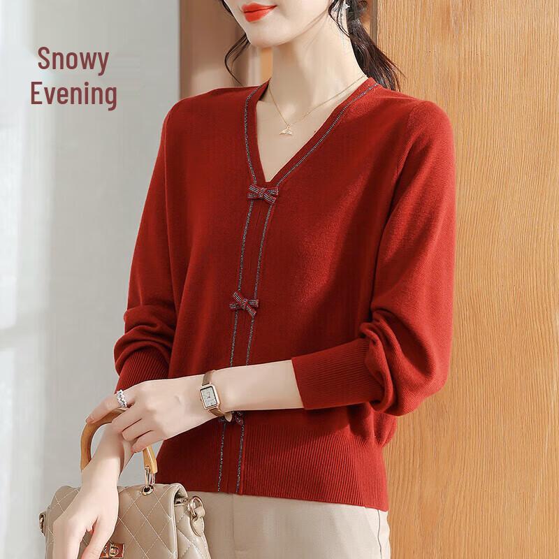 

XUEXI Women s 2024 Winter Knitted Base Layer Sweater L