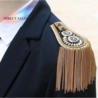 Jewelry Shoulder Board Spike Punk Shoulder Mark Shoulder Flash Epaulets Brooch
