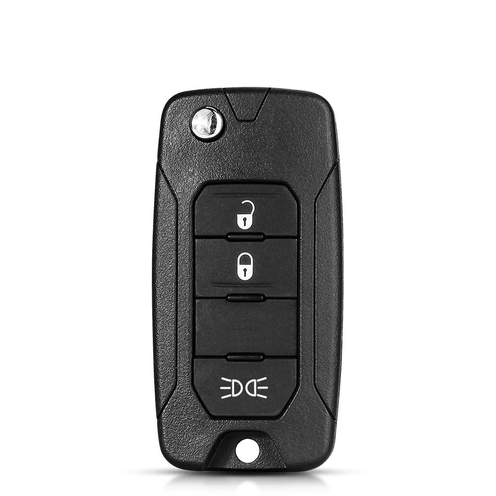 For Jeep Renegade Compass Patriot Liberty - 2/3/4 Buttons Remote Flip Key Shell Remote Car Key Shell Sip22 Blade