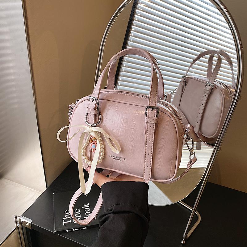 Premium sense small bag women's 2025 new spring and summer versatile oblique span bag handbag pillow bag small square bag