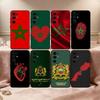 M-Morocco F-Flag Phone Case For Samsung S25,S24,S21,S22,S23,S30,Ultra,S20,Plus,Fe,Lite,Note,10,Black Cover