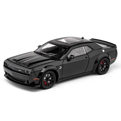 1/24 Dodge Challenger Hellcat Autíčka litá Metel Auta Hračka Tahni zpět Modely aut Hellcat se zvukem a světlem Hellc pro děti