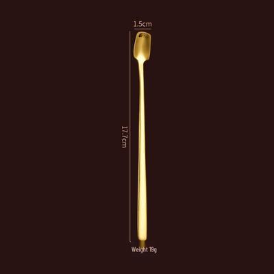 Abay 304 Stainless Steel Square Head Stirring Spoon