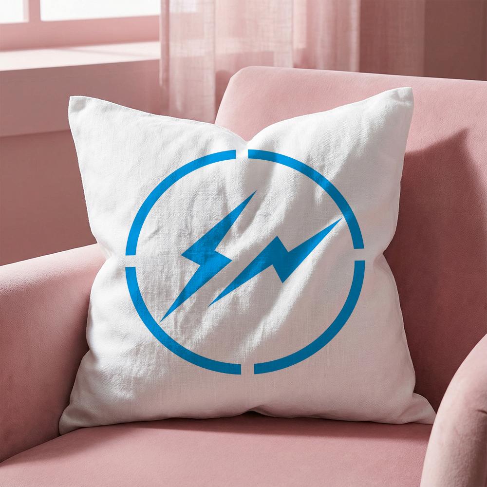 Lightning F-Fragment Design Cushion Cover Multi-Scene Pillow Cover for Home & Car - Reversible, Soft & Durable for Daily Use