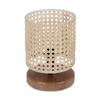 Rattan Headed Dancer Series Wooden Based Mini Hazeran Lampshade