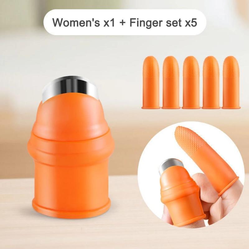 

2Set/12PCS Silicone Thumb Knife Professional Harvesting Plant Knife Cut-resistant Finger Set Vegetable Garden Garden Orchard Women*1PC