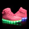 Fashion New Size 25-46 Children Adult USB Charging Glowing Kid Luminous Sneakers for Boys Girls Men Women Led Casual Walking Light Shoes