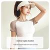 Damen Nude Feel Yoga Set: Schnelltrocknendes Kurzarm-Top & Lange Hose für Outdoor-Fitness