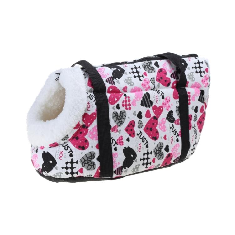 

Plush Pet Shoulder Bag with Air Vent Opening on the Front Easy-to-clean S