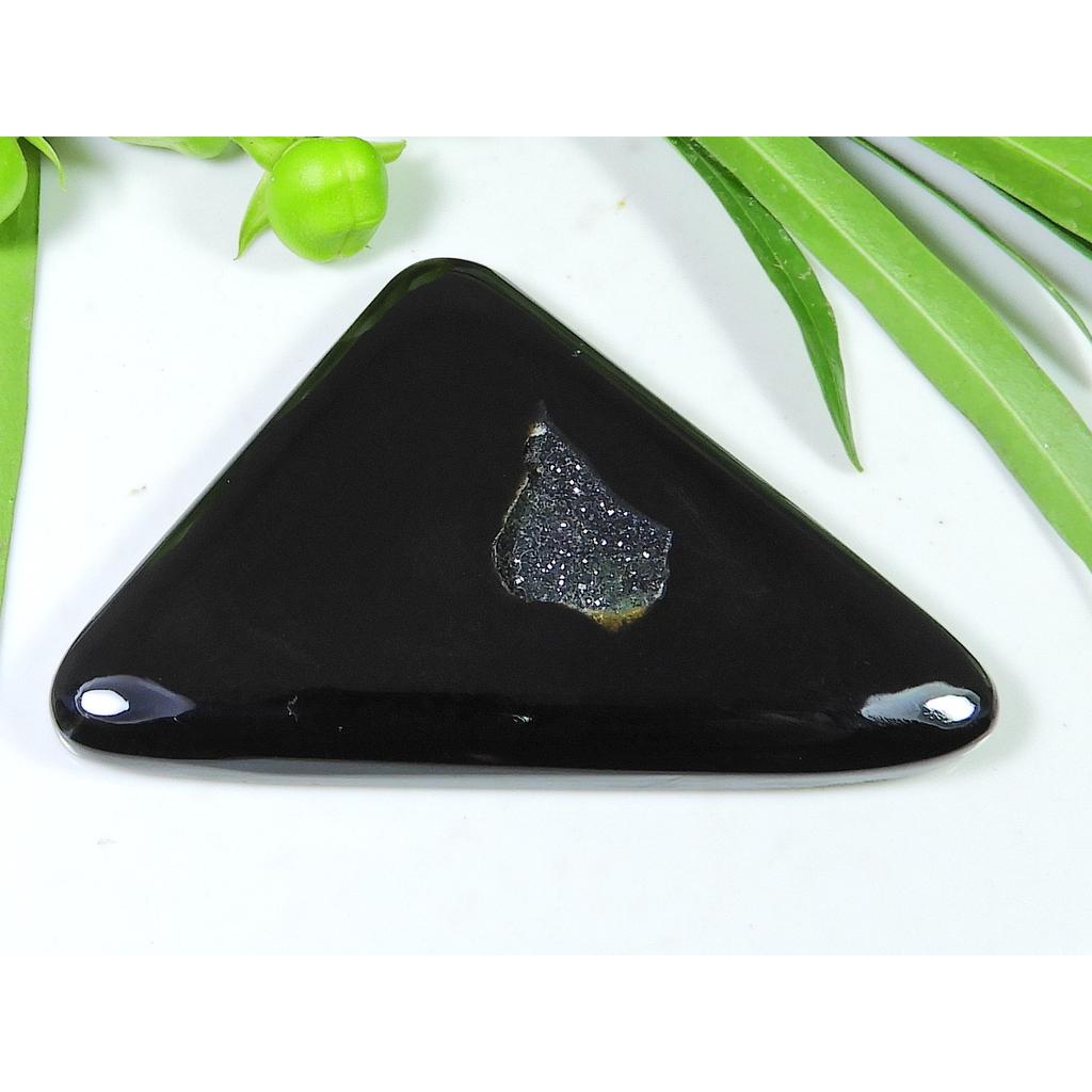 42X66X07MM Dyed Onyx Druzy Agate Geode Window Slice Healing Crytsal Gemstone SK-973