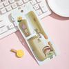 Jelly Color Cartoon Print Children's Fine-Tooth Comb Set - Portable Hair Styling with Pointed Tail Comb