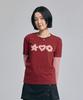 AWESOME STUDIO Striped Layered T-Shirt Wine
