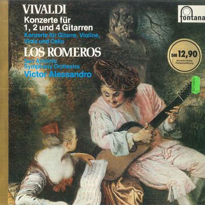LP Record LOS ROMEROS VICTOR ALESSANDRO SAN  Vivaldi Concerto H Moll Fur 4 Gitar 6531024 FONTANA Germany Classical Used