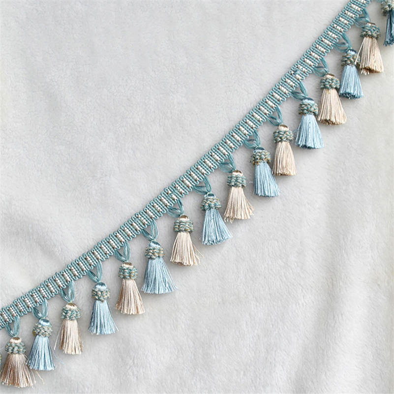 3 Meter Lace Tassel Ribbon Curtain Decor Tassels Trimming Fringes Tassel Lace For Sewing Bed Clothes Curtains Accessories