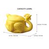 Funny Chicken Design Ceramic Coffee Mug with Lid Microwave Oven Safe Home Office Drink Cup for Tea Water Juice
