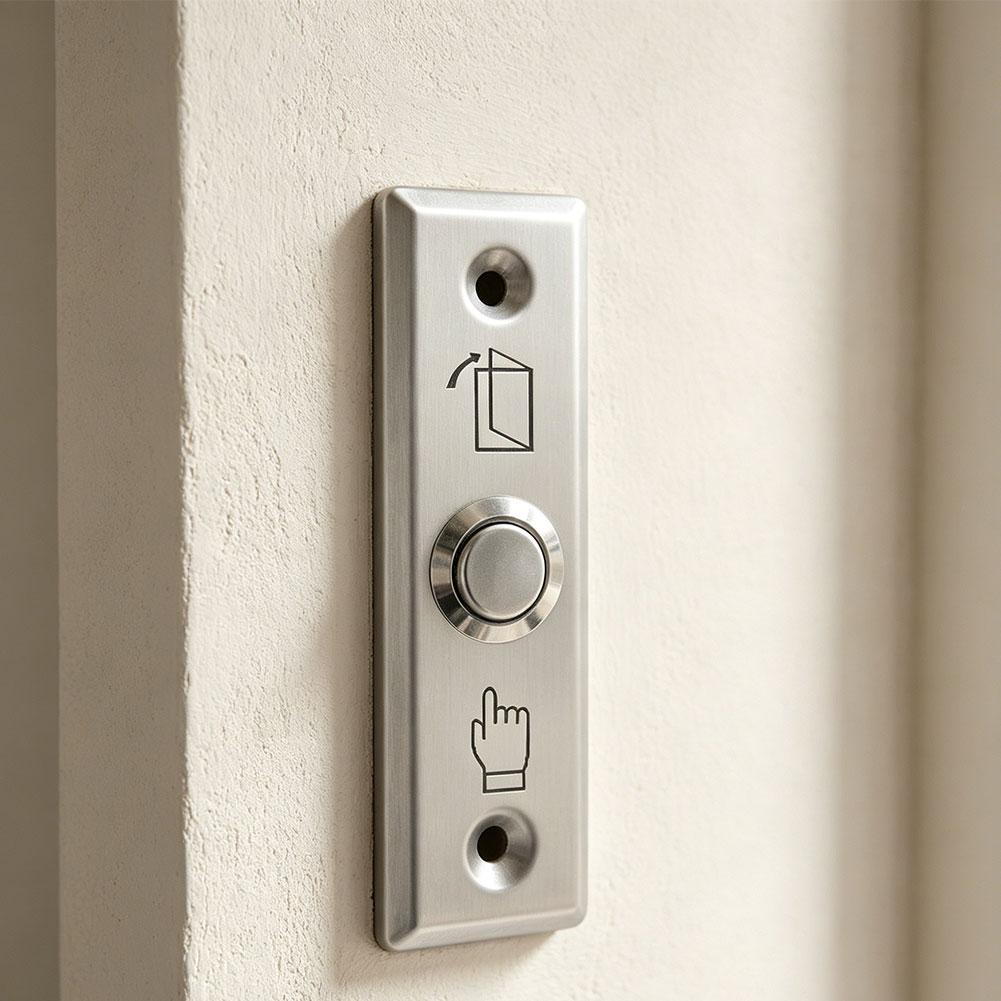 1pcs Stainless Steel Exit Button Push Switch Door Opener Release For Access Controler Smart Lock For Electrical Switches