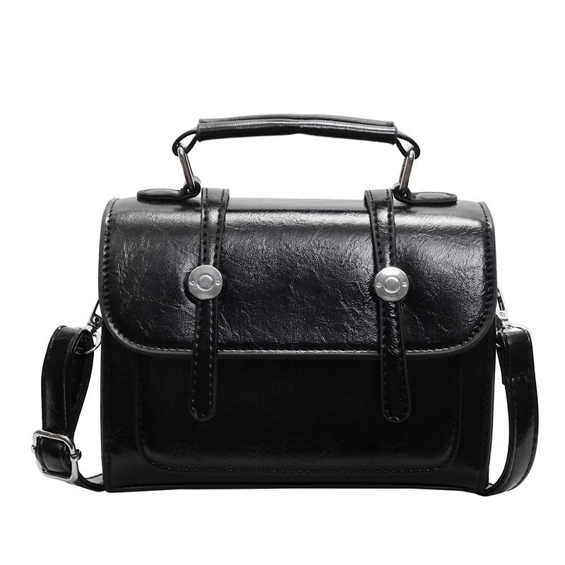 New Retro Niche Commuter Handbag Women's Fashion Versatile Shoulder Bag Solid Color Simple Trend Messenger Bag