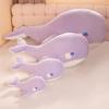 Soft Cute Healing Pink Whale Doll Plush Toy Water Spray Whale Doll Bed Sleeping Dolphin Long Throw Pillow