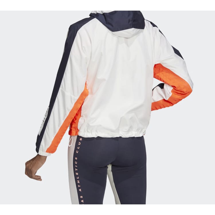 adidas Jackets Women's White Hooded Moderate FI6732