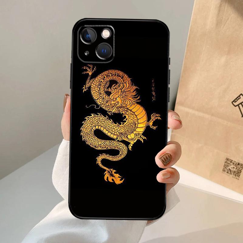 Fashion Chinese Dragon Phone Case For iPhone 17 Air 16 15 14 11 12 13 Pro Max 12 13 Mini 15 16 Plus 16e Cover Coque