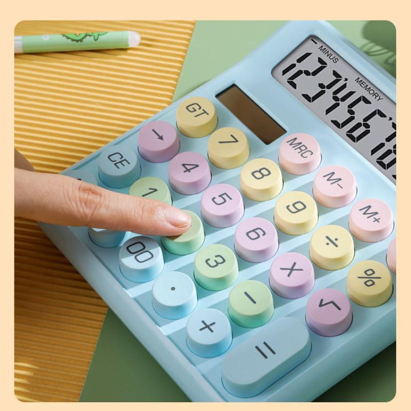 Power Dual Solar Scientific Calculator Large Buttons Accounting Math Teaching