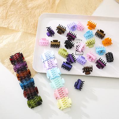 12-Piece Hair Accessories Set 3cm Decorative Clips Amber Black Colorful Strong Hold Snap Clips