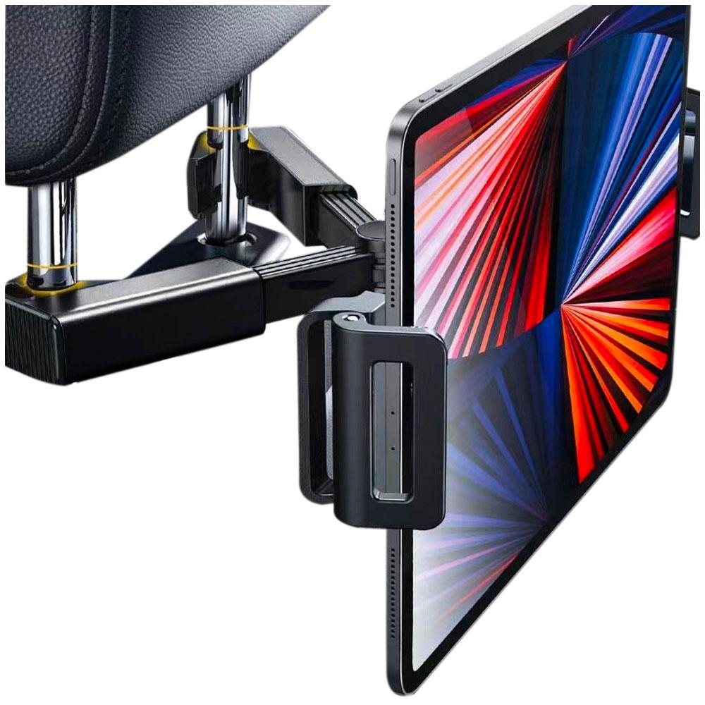 Uchwyt Samochodowy Na Telefon/ Tablet 4.7-12.9" Alogy Car Headrest Holder Na Zagłówek Czarny