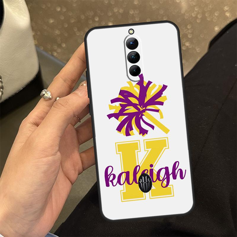 Personalised Football Cheer Moms Name Case For Nubia Red Magic 8S Pro Plus Red Magic 8 Pro 6 7 6S 7S Pro 5G 5S 6R Cover Coque