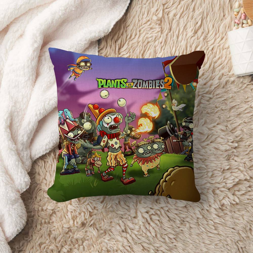 Classic Game P-Plants Vs Z-Zombies Personalized Pillow Cover Kids Bedroom Wild Party Decor Pillowcase Kid Birthday Shower Gift
