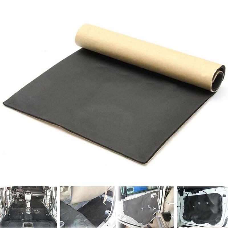 1Pc 30*50Cm Auto Adhesive Cotton Insulation Foam Car Sound Proofing Deadener