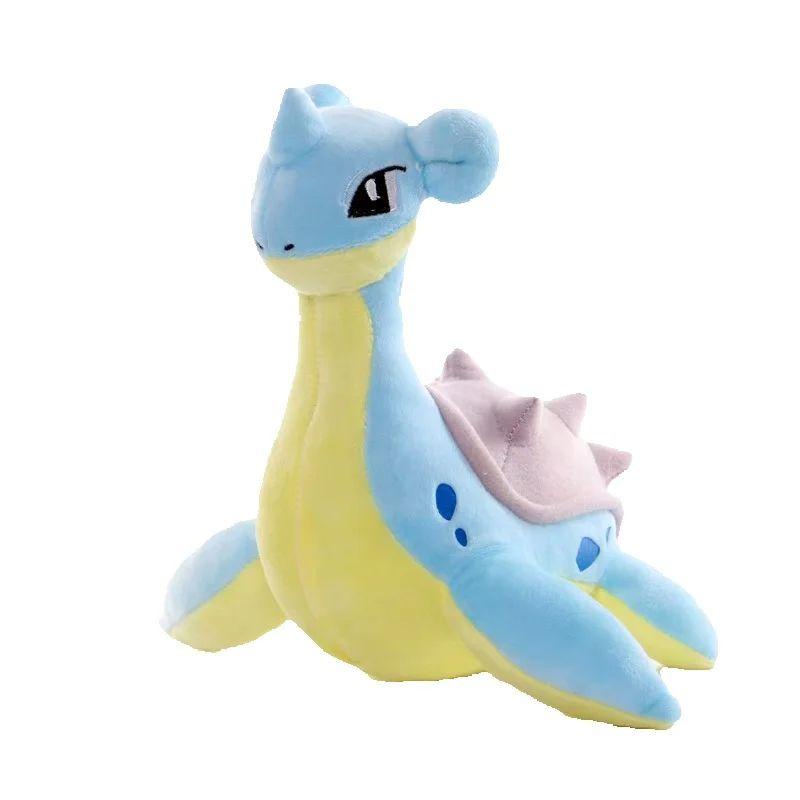Kawaii Lapras Stuffed Toys Cartoon Cute Water Sprit Plush Dolls Throw Pillow Birthday Gift For Kids Friends Boys