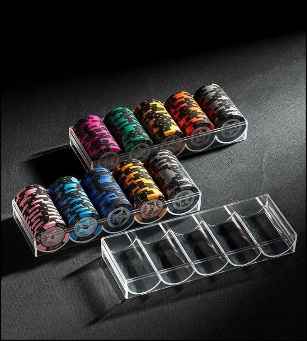 Прозрачная полка для хранения Настольный ящик для хранения Вмещает 100 штук One Size белый 618₽