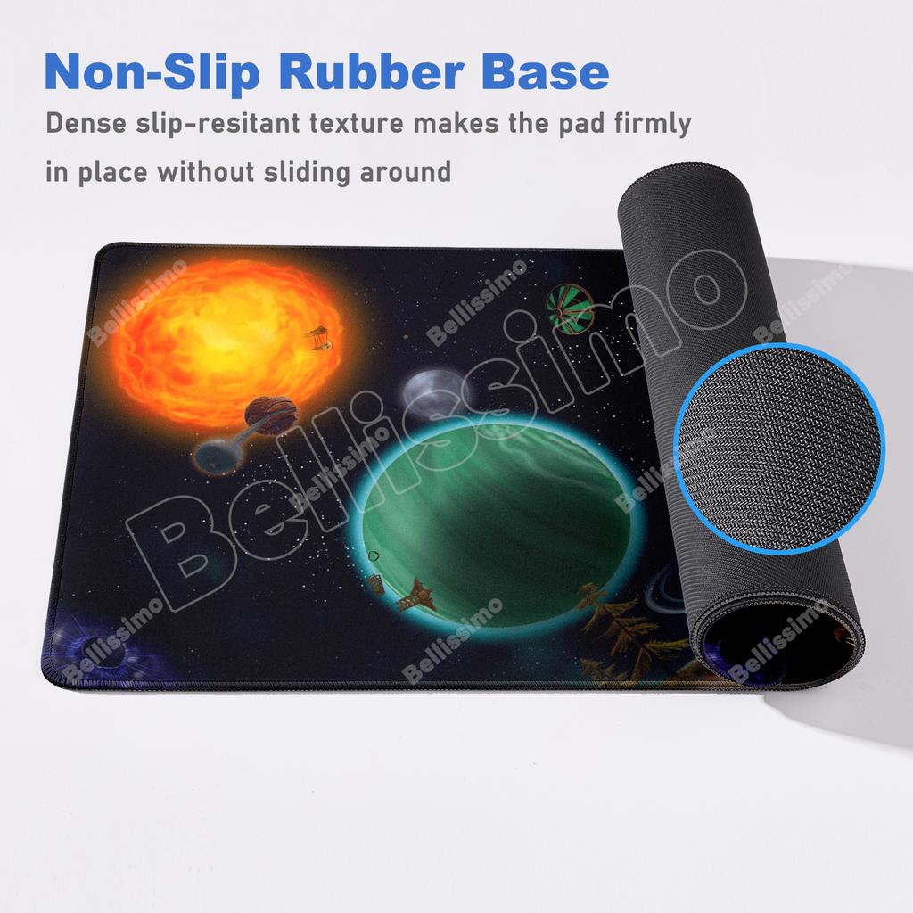 XXL Mouse Pad Anime Gamer Outer Wilds Mousepad PC Gaming Accessories Keyboard Pad Laptop Universe Space Solar System HD Desk Mat