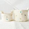 Storage Basket Soft Texture Wide Application Cotton Assorted Cartoon Organizer Box Household Supplies
