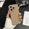 Korean Style High-End Simple Solid Color Glass Case Compatible with iPhone 16 Pro Max Apple 17 Phone Case 14/15