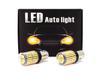 LED Bulbs 2pcs P21W, BA15S 12-24V CANBUS Orange PREMIUM Off-Road