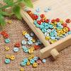Girl Gift Multi-color Two Holes Mini Doll Buttons Round Buckle Metal Button DIY Sewing Accessories