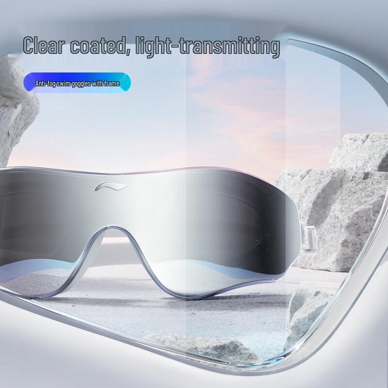 Li-Ning Unisex HD Anti-Fog Swimming Goggles & Cap Set
