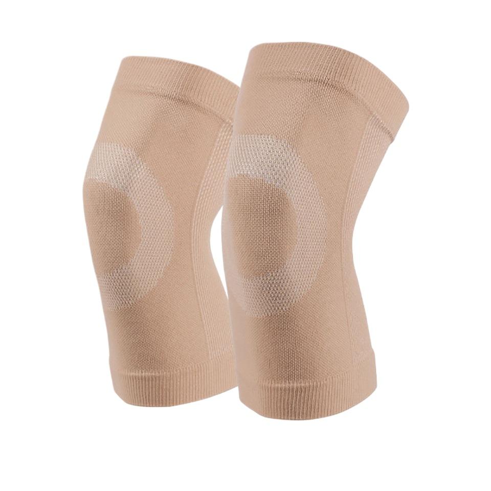 

1 пара летних ультратонких наколенников для бега в спортзале, наколенники для мениска M бежевый