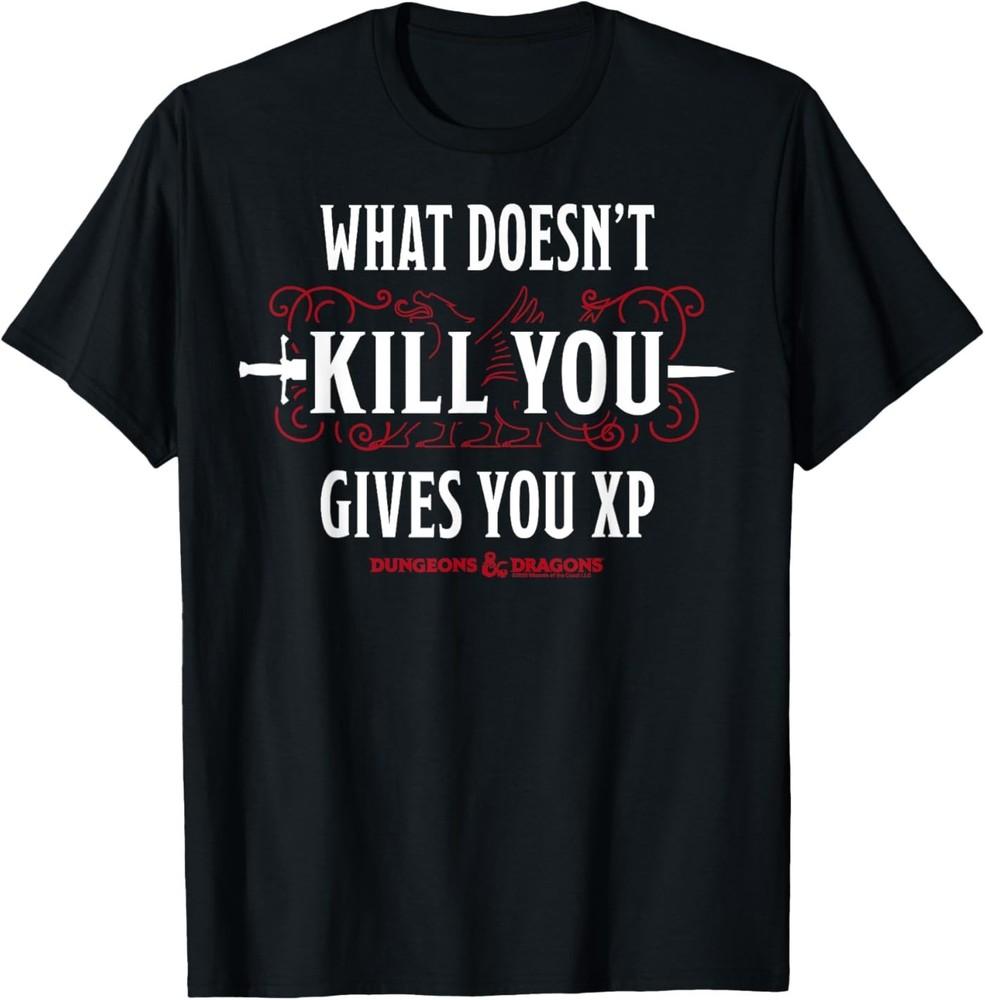 Dungeons and Dragons Что не убивает, то дает Опыт Футболка 4XL