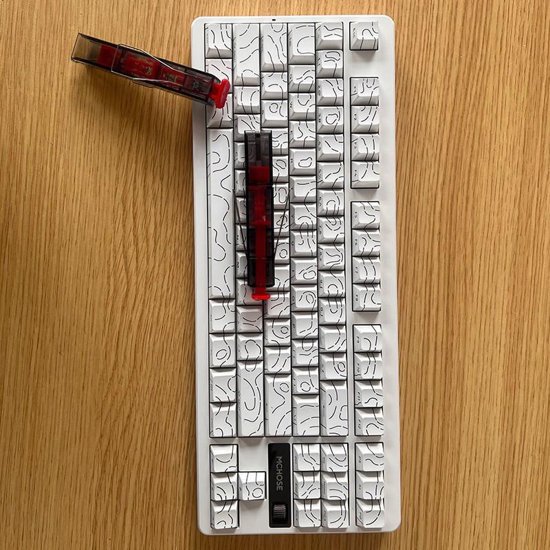 2-in-1 Keycap and Switch Puller for Hot-Swappable Mechanical Keyboards - Key Removal and Cleaning Tool